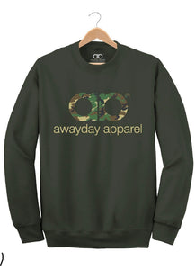 Awayday Sweater - Olive - Camo