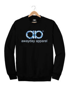 Awayday Sweater - Black - Blue Camo