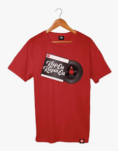 Keep On Keeping On - Black Sleeve - Red